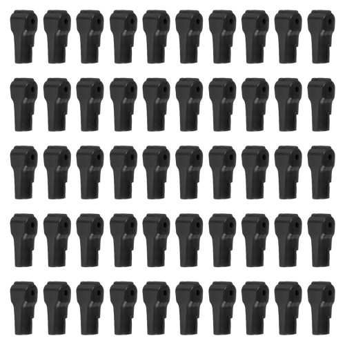 50 Stück Einzelhandelsgeschäft-4mm Schwarz