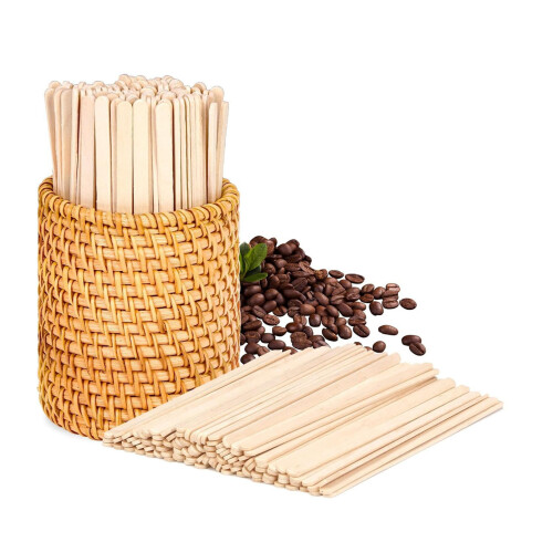 Articles d'agitation en bois durables, paquet de 100, excellents
