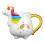 Bunte handgefertigte Keramik-Einhörner-Tasse, großes-5 1