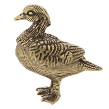 Lovebirds-Statue aus Metall, zarte-Weibliche Mandarine