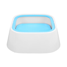 Pet Floating Bowl 1L/34oz Splashproof Dog Water Bowl, Blue