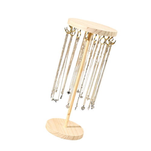 Sustainable Solid Wood Necklace Holder Designed For-4