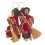 Small Witch Doll Keyring Hand Stitched Fabric Art-2 random 6