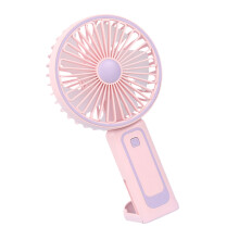 3 Speed Rechargeable Desk Fan Portable Handheld 3 Speed-Pink
