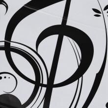 2X Beat Note Music Wall Art Stickers,Vinyl Wall Stickers Music Decor,Graphic Art Musical Home Decoration(Black)77X45cm