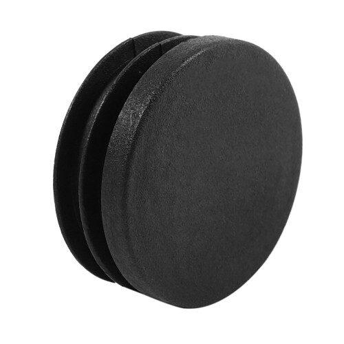 24Pcs Plastic Blanking End Cap Pipe Tube Insert Plug Cover 40mm Black 2