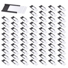 200 StüCk Magnetische Etikettenhalter mit Magnetischen Datenkartenhaltern mit Durchsichtigen Kunststoffschutz für Metallregale (1 X 2 Zoll)