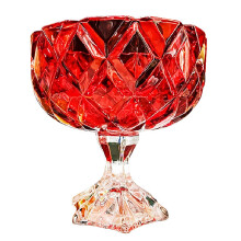 Le bol à collations en verre transparent luxueux présente des