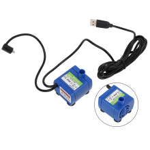 USB Ultra Quiet Pet Fountain Pump with LED Light, ABS, Compatible with Water Fountains