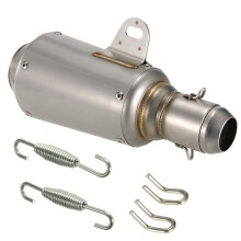 Motorcycle Universal Exhaust Pipe Muffler Adjustable W Spring Hook &Pull Hook for 38mm-51mm Modified Exhaust Pipe Parts