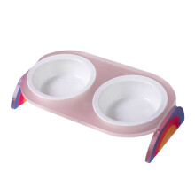 Ergonomic Dog Bowl Stand Easy To Clean-Rainbow Transparent
