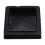 100mm x 100mm Plastic Ribbed Square End Caps Cover Tube Inserts 4 Pcs 1