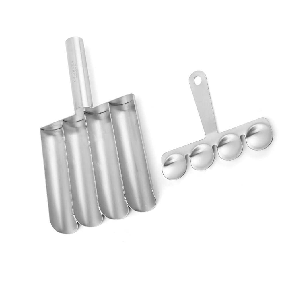Stainless Steel Meatball Making Tool With Meat Baller Spoon 7696001625675