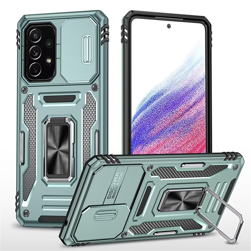 Military Grade Case For Samsung Galaxy S20 With Kickstand, Magnetic Ring, Shockproof Dual Layer Cover Green 9330225959823
