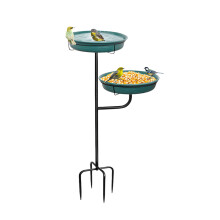 Plat d'eau unique pour oiseaux de jardin avec espace de-Vert