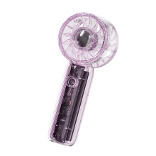Outdoor Handheld Fan 3 Speed Rechargeable Cordless Air-Purple