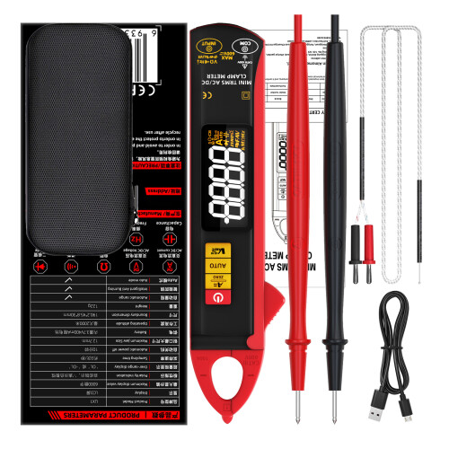 6000 Counts Digital Clamp Meter 100A Current Tester Voltmeter