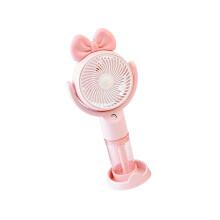 Draagbare handventilator met 3 snelheden,-Roze vlinderdas