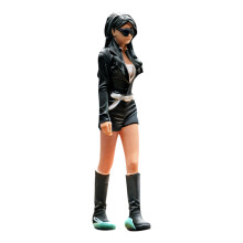 Cool Girl Figure Model 1:64 Scale Hand Painted Miniature Figure
