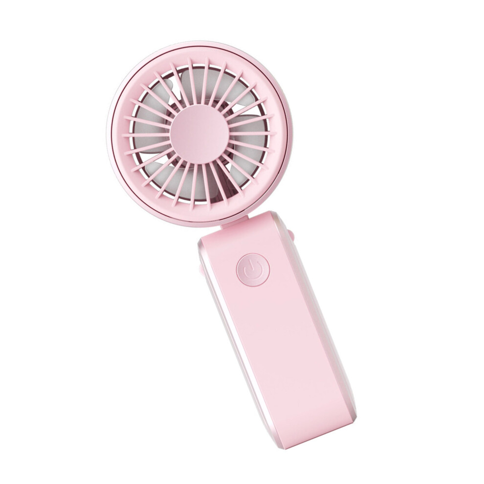 Folding Handheld Desk Fan Low Noise Cooling Fan For-Pink 7696001631171