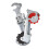 2X Racing Bicycle Part Silver Tone Metal 3-7 Speed Rear Derailleur 5