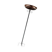 Beautiful Iron Feeder And Water Bowl Ideal-Round iron bird bath