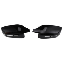 Car Side Wing Mirror Cover for 3 5 7 8 Series G20 G21 G28 320d 330e 330i G30 G38 G11 G12 G15 G16 RHD,Black