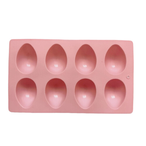 Pack Of 1/3 Silicone Eggs Chocolate Molds For Baking Candy-Pink