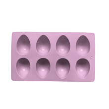1/3-teiliges Set mit 8 Silikon-Eierformen, Dessertformen-Lila