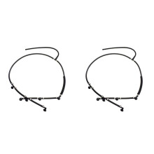 2X Fuel Return Pipe Fuel Injector Leak Off Hose for OM642 6420701332