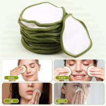 Wiederverwendbare Make--Entferner-Pads Aus Bambus - Ultraweich, Umweltfreundlich, Geschenkset mit Veganem Bambusgehäuse