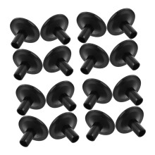 20 Pack Black Plastic Cymbal Sleeves for Drum Kits, Drum Hardware Accessories for Noise Reduction and Cymbal Protection