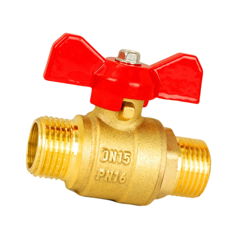 Double Male Thread Ball Valves 4 Inch-4 Points Red Handle Model 7696001629420