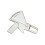 Plastic Skin Fold Caliper with Easy To Read Measurement-White 1