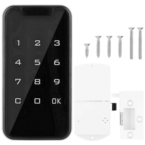 3X Electronic  Digital Electronic Door Lock Fingerprint Press Password Keyless Keypad 1