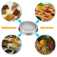 Stainless Steel 304 Sprouting Jar Kit, Wide Mouth Quart, Mesh Cover