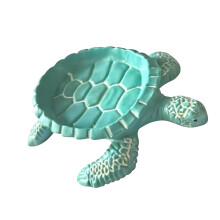 Blue Turtles Soap Storage Rack With Drain For Fast-Sky Blue