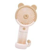 Oplaadbare stille ventilator met geïntegreerd nachtlampje-Beige