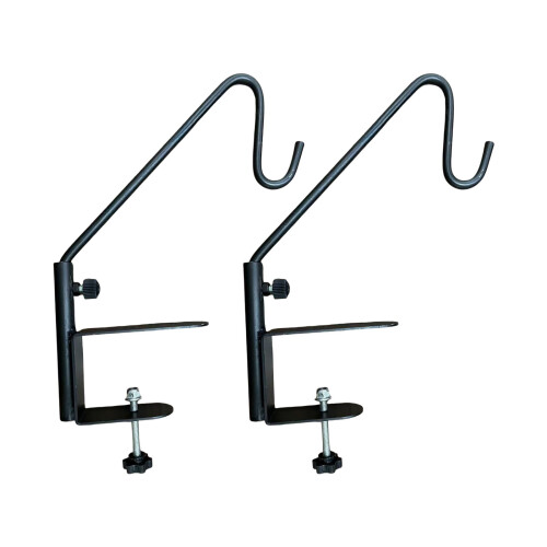 2 Piece Strong Deck Railing Hook Deck Mount Bird Feeders Hanger
