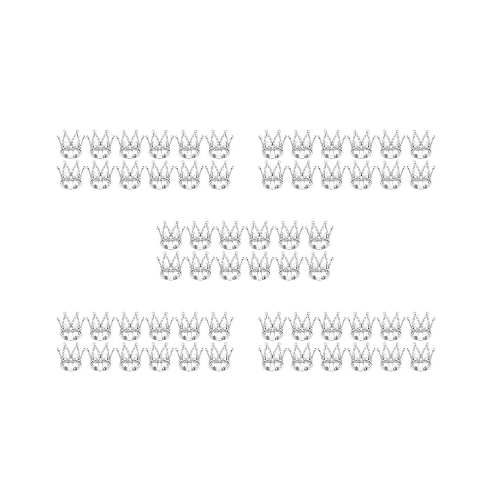 60Pcs Crown Cake Topper  Baby Crown Queen Crown Small Princess Headpiece Cake Decoration for Baby Shower Decor