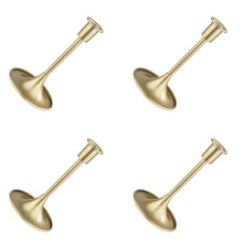 Pack Of 4 European Elegant Golden Iron Candle Holders-large