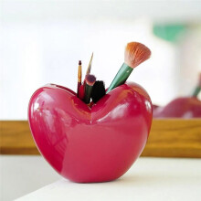 Heart Pencil Holder Decorative Desktop Crafts Desktop Pen Organizer Valentine'S Day 3D Desk Ornament Multifunctional