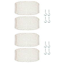 4 PièCes Hamac de Fruits en Macramé pour Cuisine Sous Armoire Paniers de Fruits Suspendus Sac en Filet de Fruits DéCoratif Tissé à la Main