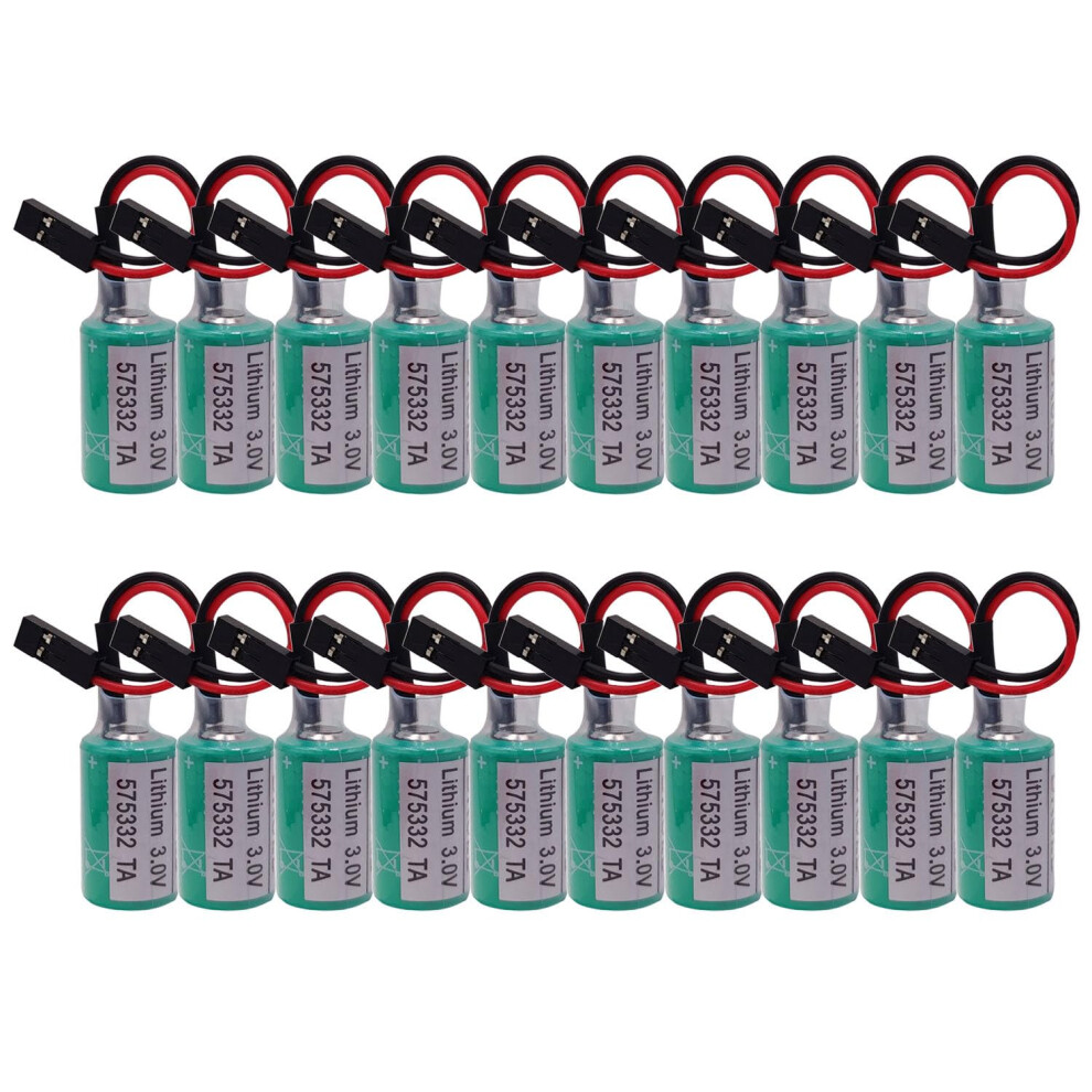 (20 Pack) 575332Ta Plc Lithium Battery 3V 1200Mah For Siemens 6Fc52470aa180aa0 Reliable Backup Power 9330225960034