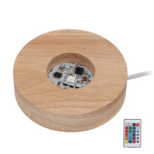Elegante Holz-LED-Lampenbasis, umweltfreundlich, langlebig, robust, vielseitig einsetzbar