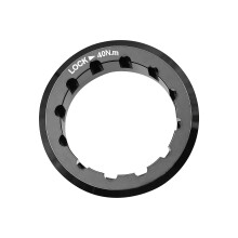 Aluminum 32x21mm Bike Flywheel Lock Cover Rotation-Black