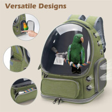 Transparent Cover Backpack Pet Bag Portable Space Capsule Large Capacity Cat Bag Pet Utensils