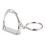 2Pcs Simple Elegant Design Western Stirrup Keychain Key Ring Hanger Tool 4