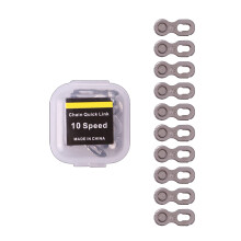 Pack Of 10 Stainless Bike Chain Repair Links-10 speed silver