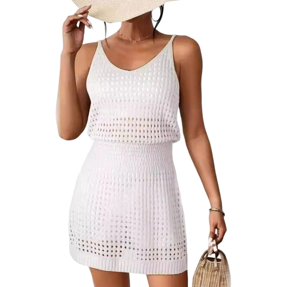 Cover up Garment Quick Drying Polyester Breathable-White S